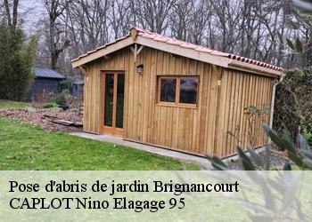 Pose d'abris de jardin  brignancourt-95640 CAPLOT Nino Elagage 95