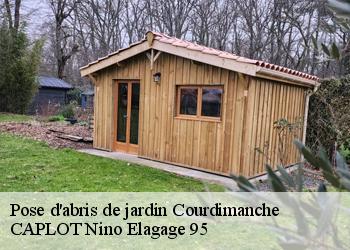 Pose d'abris de jardin courdimanche-95800 CAPLOT Nino Elagage 95