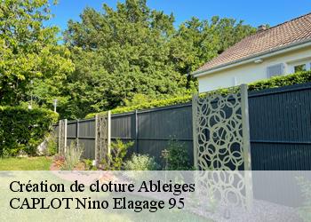 Création de cloture  ableiges-95450 CAPLOT Nino Elagage 95