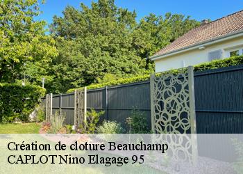 Création de cloture  beauchamp-95250 CAPLOT Nino Elagage 95