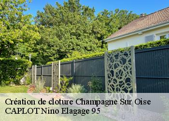 Création de cloture  champagne-sur-oise-95660 CAPLOT Nino Elagage 95