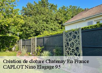 Création de cloture  chatenay-en-france-95190 CAPLOT Nino Elagage 95