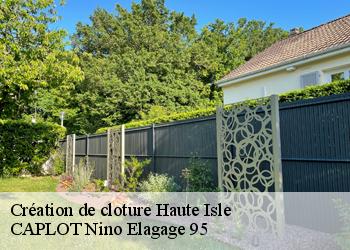 Création de cloture  haute-isle-95780 CAPLOT Nino Elagage 95