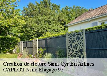 Création de cloture  saint-cyr-en-arthies-95510 CAPLOT Nino Elagage 95