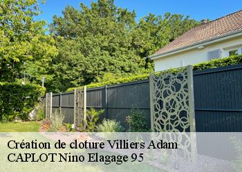 Création de cloture  villiers-adam-95840 CAPLOT Nino Elagage 95